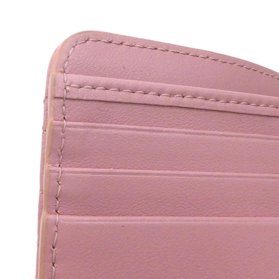 クリスチャンディオール Christian Dior 二つ折り財布 カロ ラムスキン