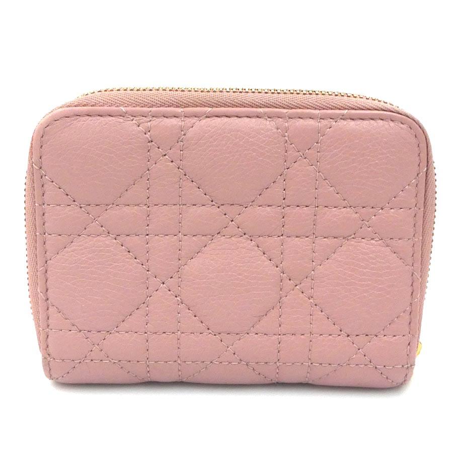 クリスチャンディオール Christian Dior 二つ折り財布 カロ ラムスキン