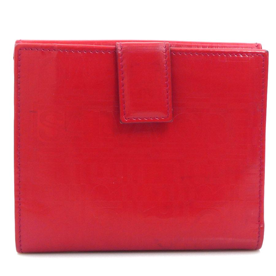 ※Salvatore Ferragamo 二つ折り財布 レッド ガンチーニ サルヴァトーレフェラガモ Salvatore Ferragamo 二つ折り財布