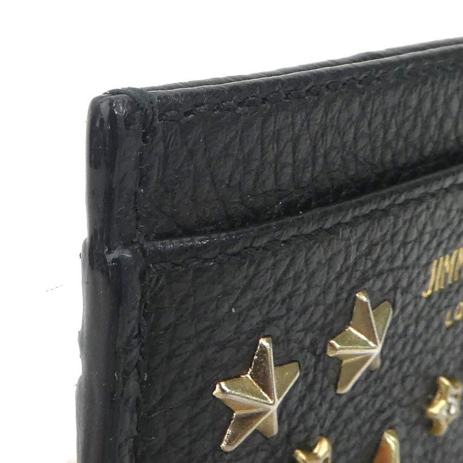 ジミーチュウ JIMMY CHOO カードケース レザー ブラック : ブランド