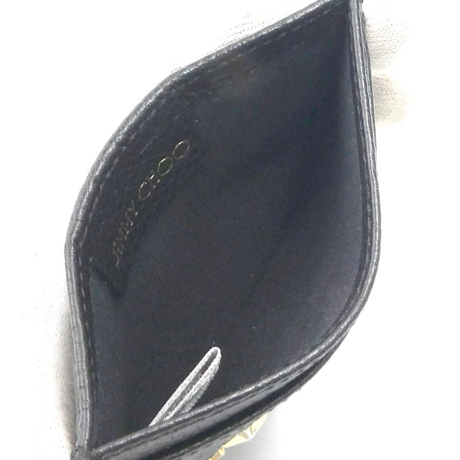 ジミーチュウ JIMMY CHOO カードケース レザー ブラック : ブランド