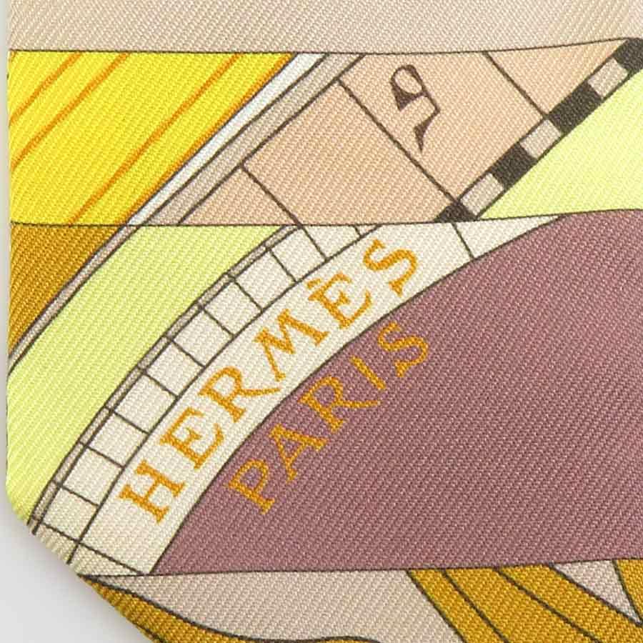 HERMES（エルメス） スカーフ ツイリー シルク イエロー系 : ブランド