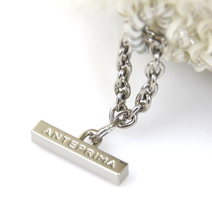 ANTEPRIMA（アンテプリマ） ハンドバッグ PVC/ファー ホワイト