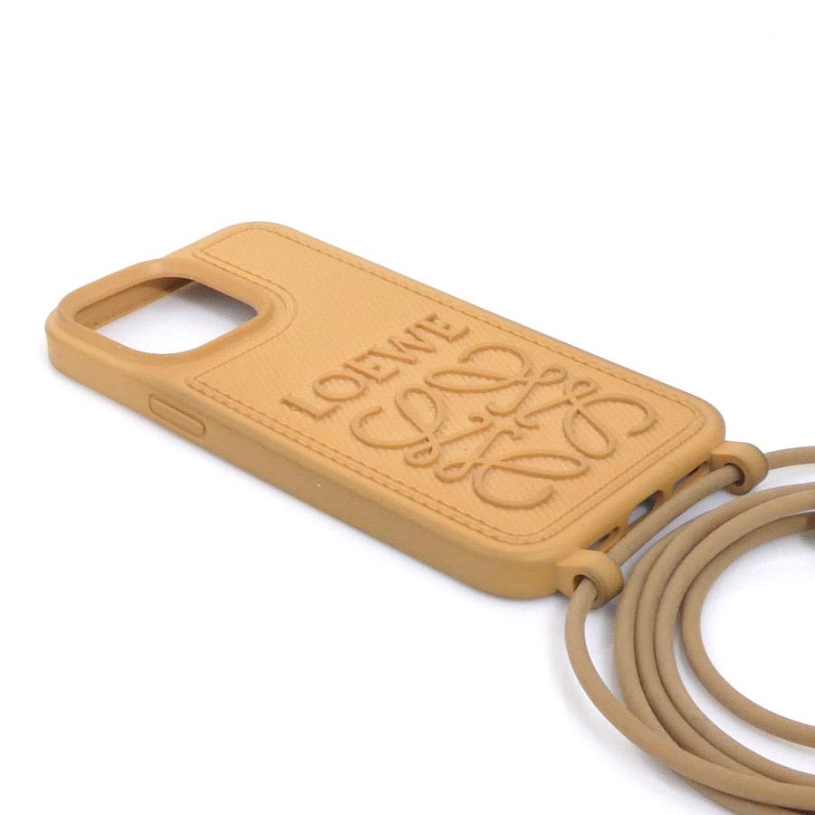 LOEWE ベージュ ケース LOEWE（ロエベ） スマートフォンケース iPhone14 Pro MAX シリコン