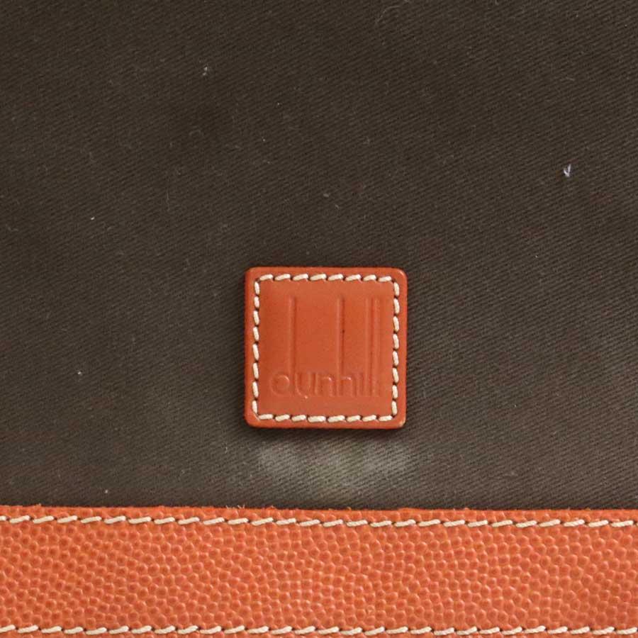 dunhill（ダンヒル） ショルダーバッグ レザー/キャンバス オレンジ