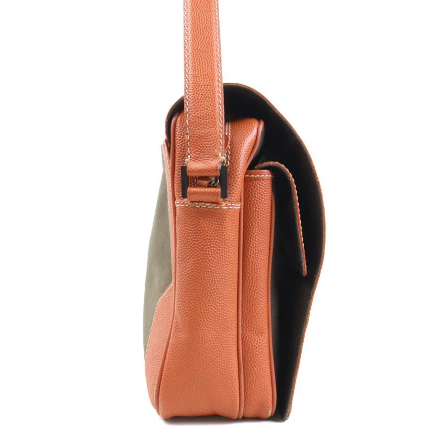 dunhill（ダンヒル） ショルダーバッグ レザー/キャンバス オレンジ