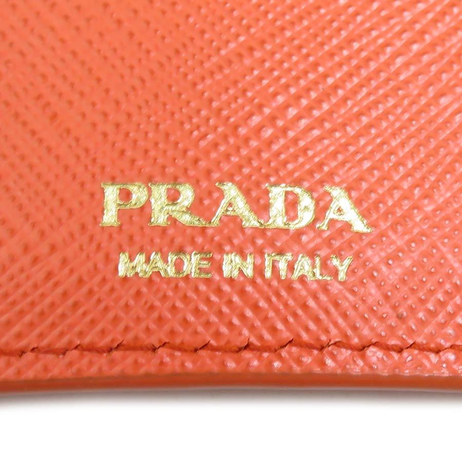 PRADA 三つ折り財布 サフィアーノレザー オレンジ PRADA（プラダ） 三つ折り財布 レザー オレンジ : ブランドバリュー