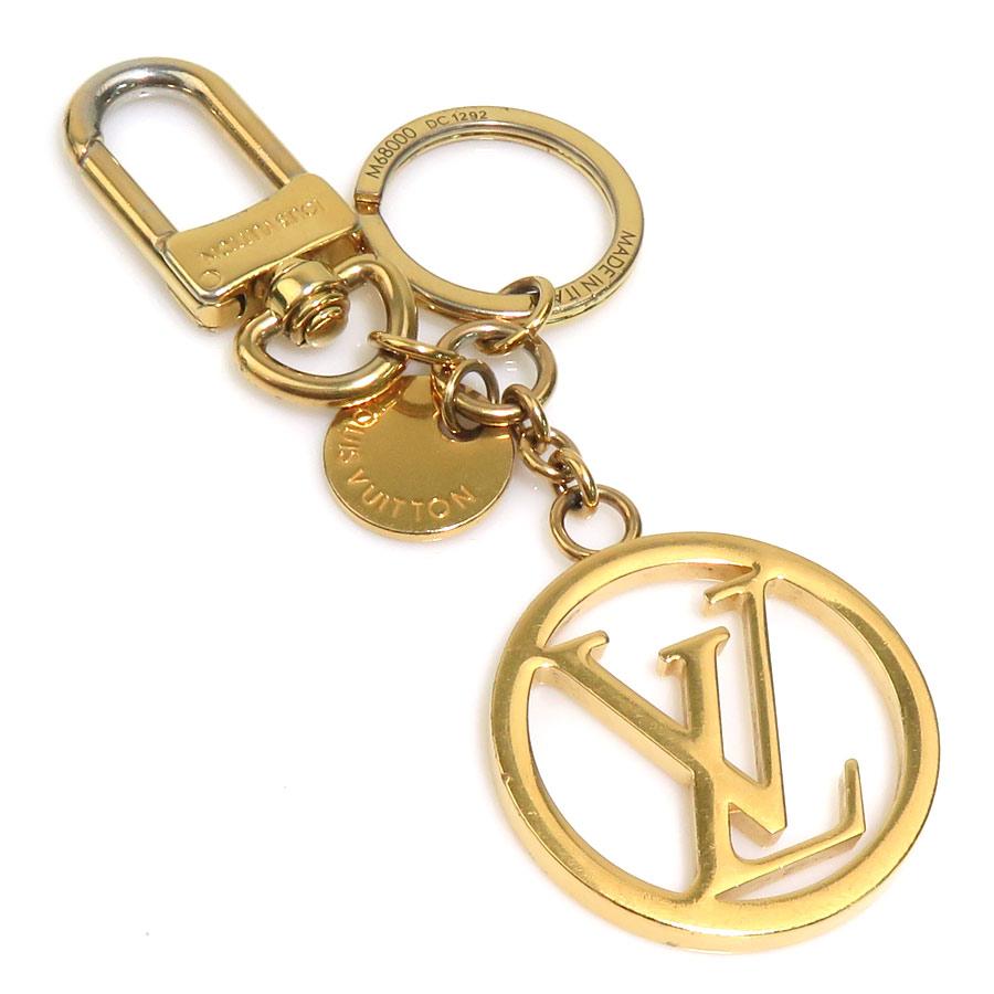 ルイ ヴィトン LOUIS VUITTON チャーム キーホルダー ポルトクレ LVサークル メタル ゴールド ユニセックス M68000 送料無料【中古】 r11169i LOUIS VUITTON（ルイ・ヴィトン） ルイ ヴィトン チャーム