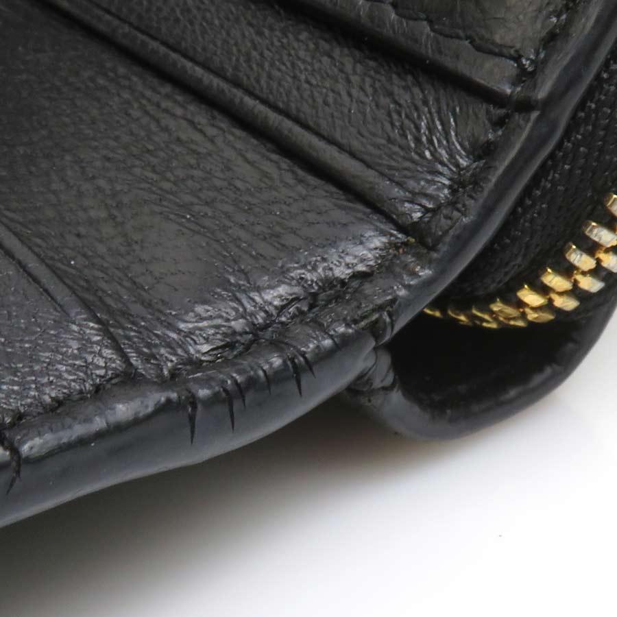 BALENCIAGA（バレンシアガ） 二つ折り財布 レザー ブラック : ブランド