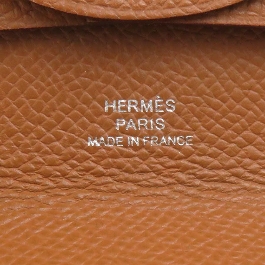 HERMES（エルメス） コインケース バスティア ヴォーエプソン ゴールド