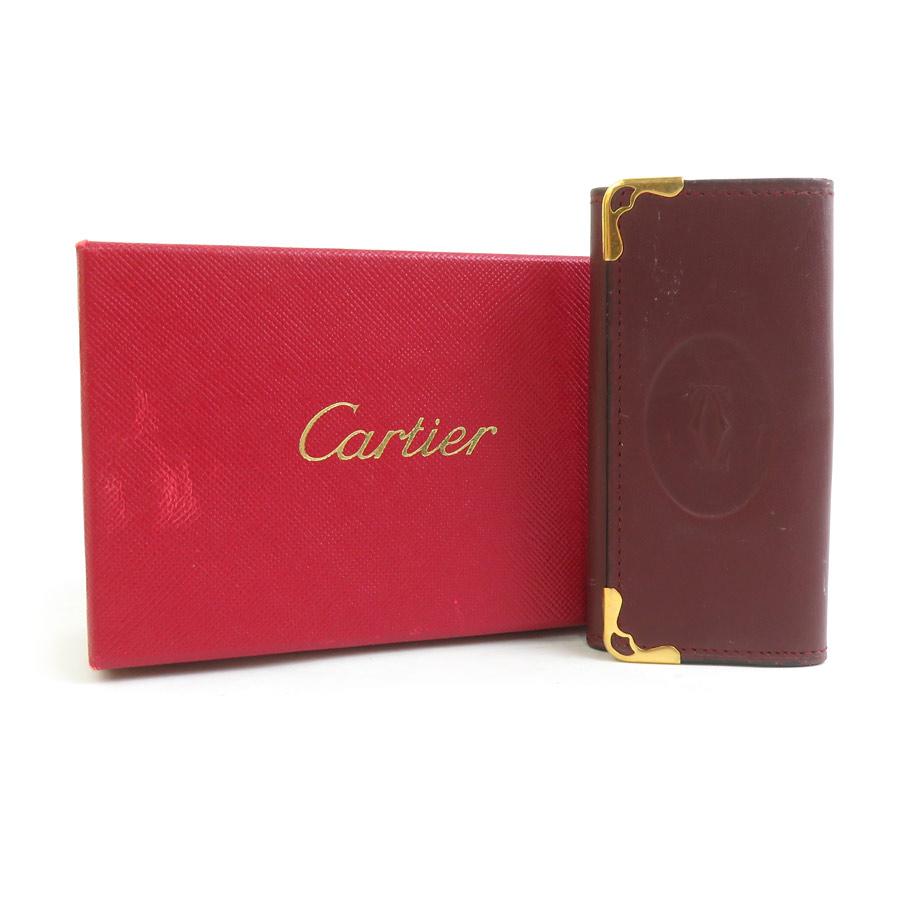 Cartier（カルティエ） キーケース マストライン レザー ボルドー