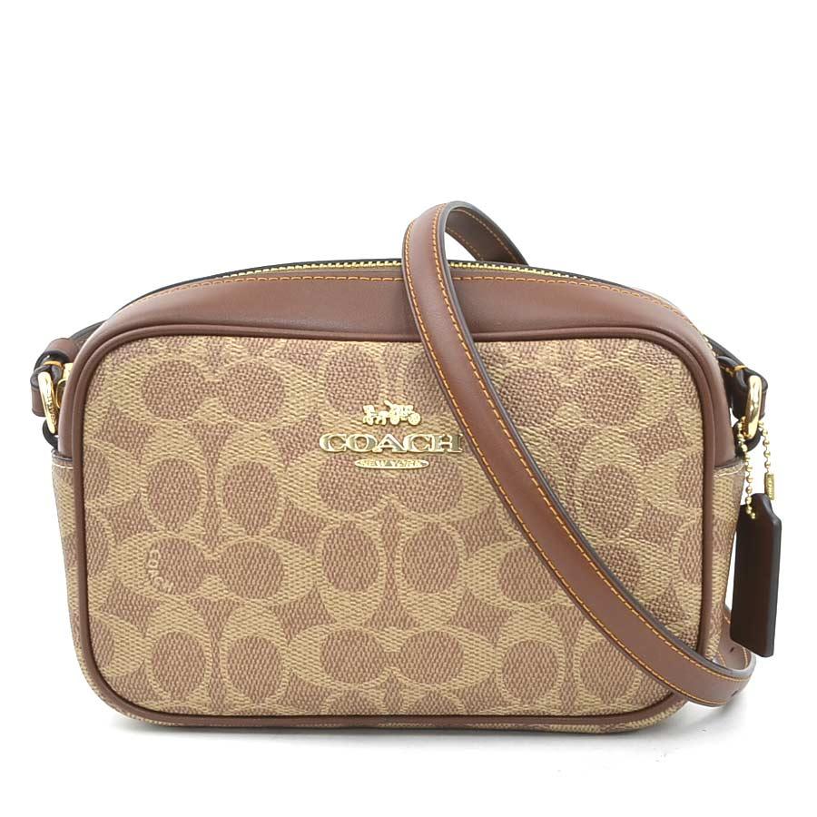 COACH（コーチ） ショルダーバッグ シグネチャー レザー ブラウン