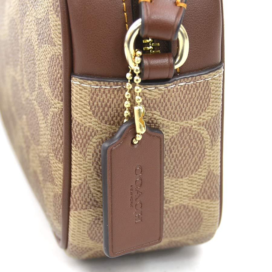 COACH（コーチ） ショルダーバッグ シグネチャー レザー ブラウン