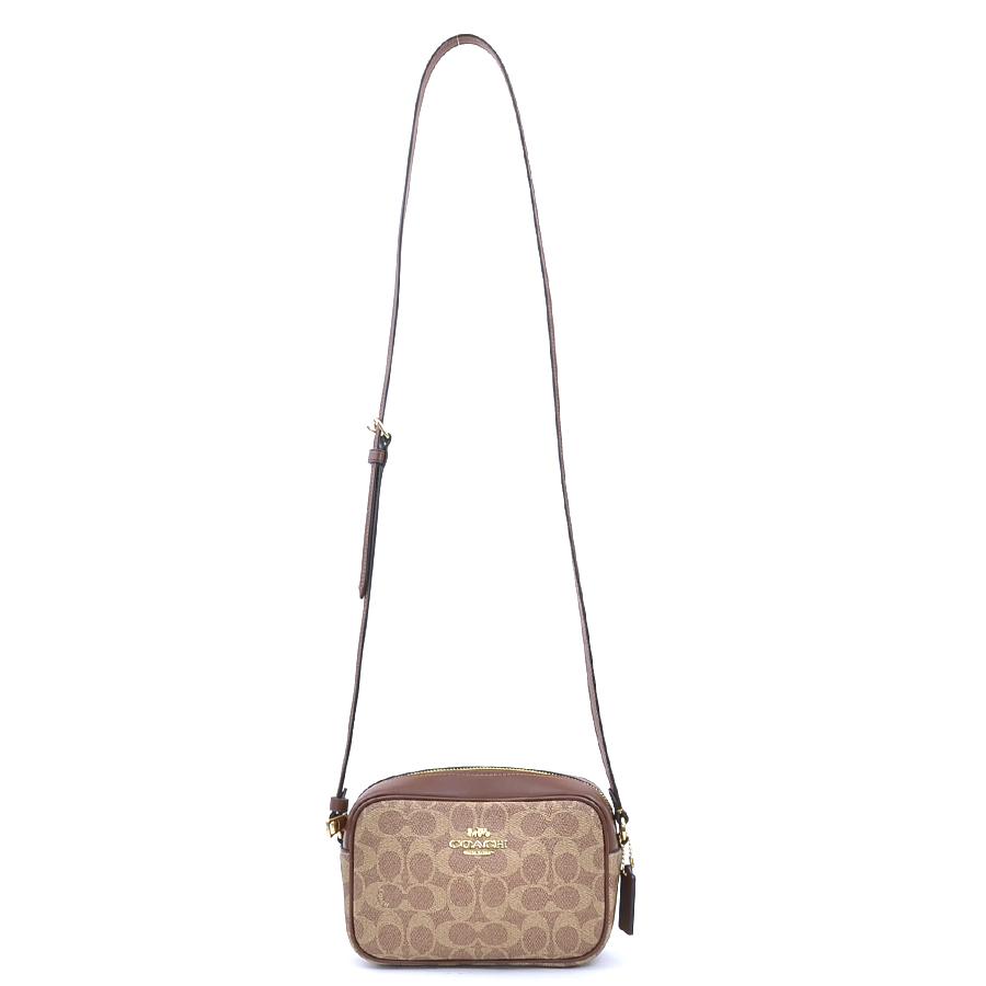 COACH（コーチ） ショルダーバッグ シグネチャー レザー ブラウン