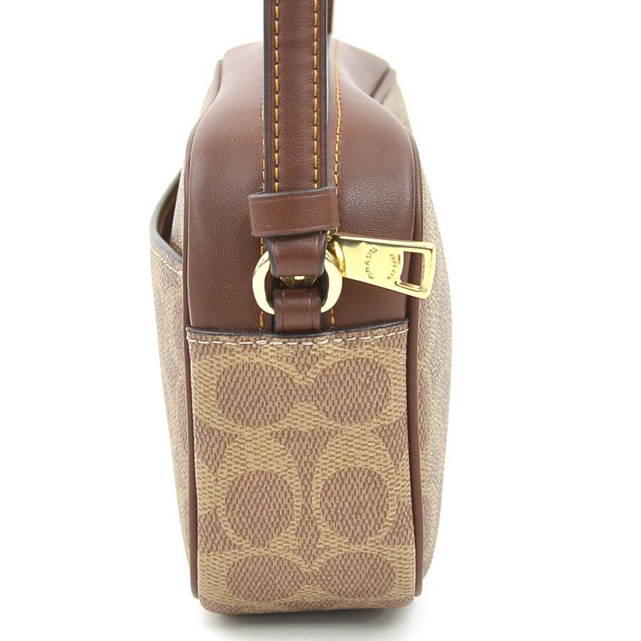 COACH（コーチ） ショルダーバッグ シグネチャー レザー ブラウン