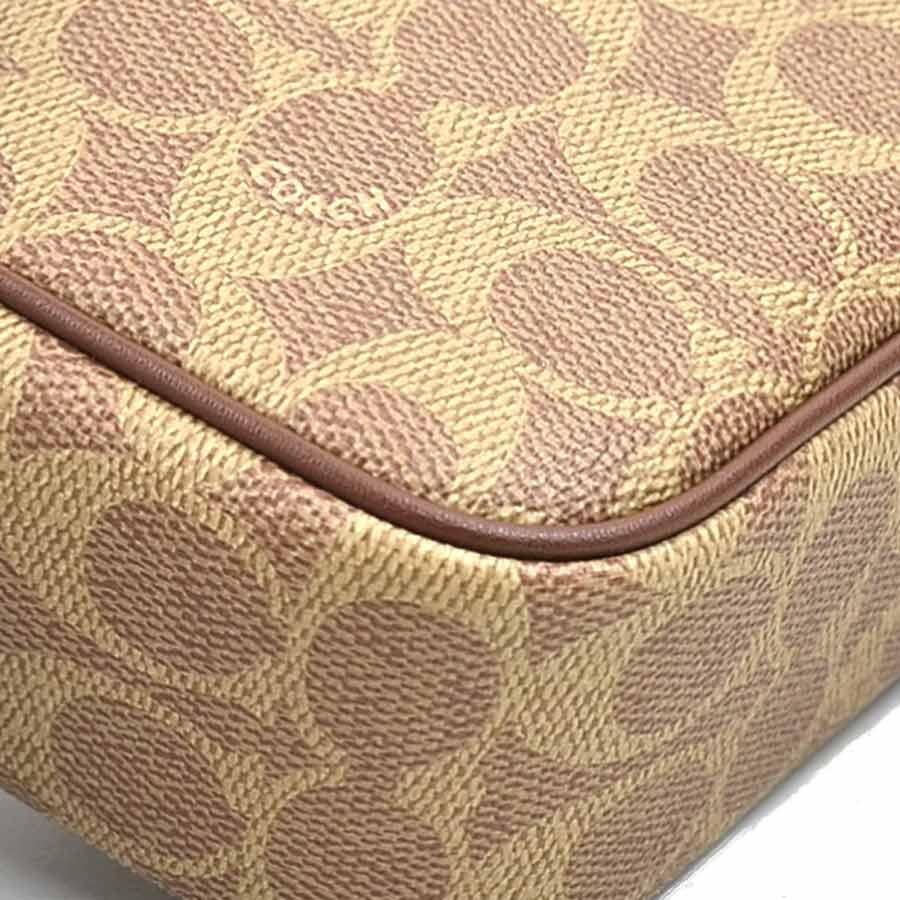 COACH（コーチ） ショルダーバッグ シグネチャー レザー ブラウン