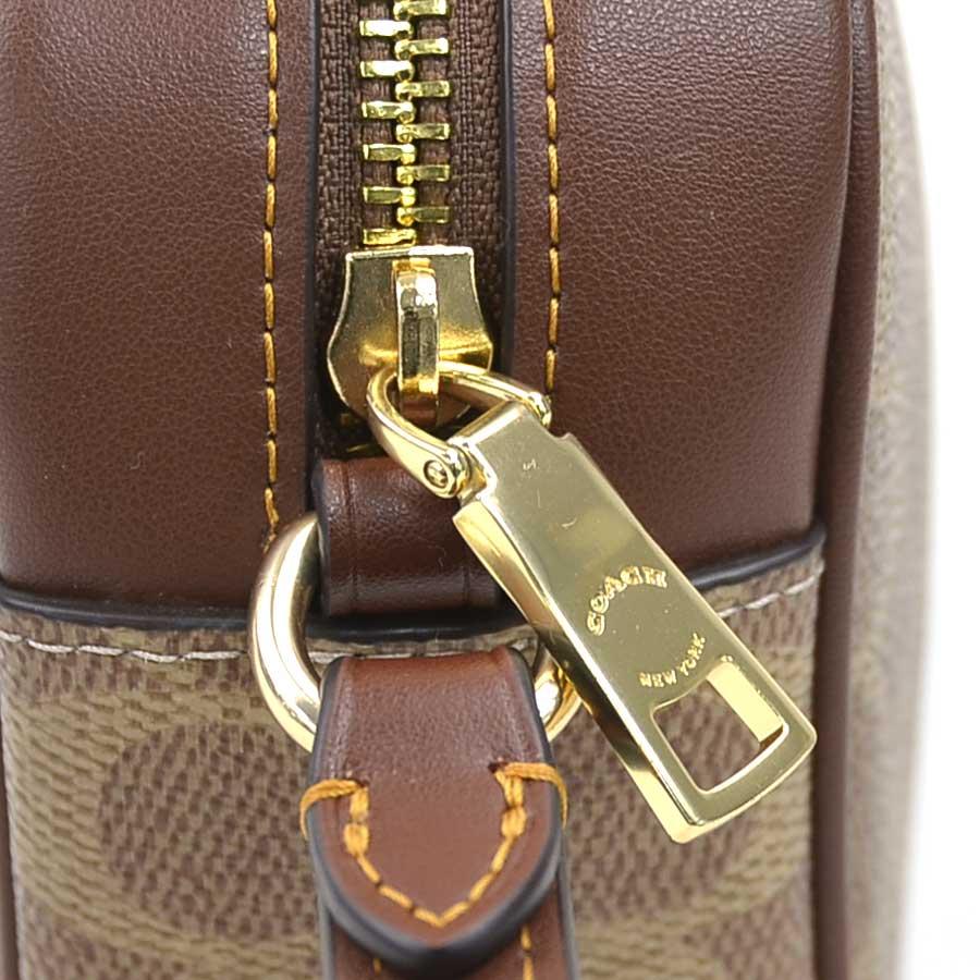 COACH（コーチ） ショルダーバッグ シグネチャー レザー ブラウン