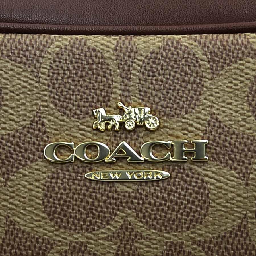 COACH（コーチ） ショルダーバッグ シグネチャー レザー ブラウン