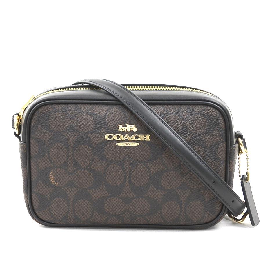 COACH（コーチ） ショルダーバッグ シグネチャー レザー ブラック