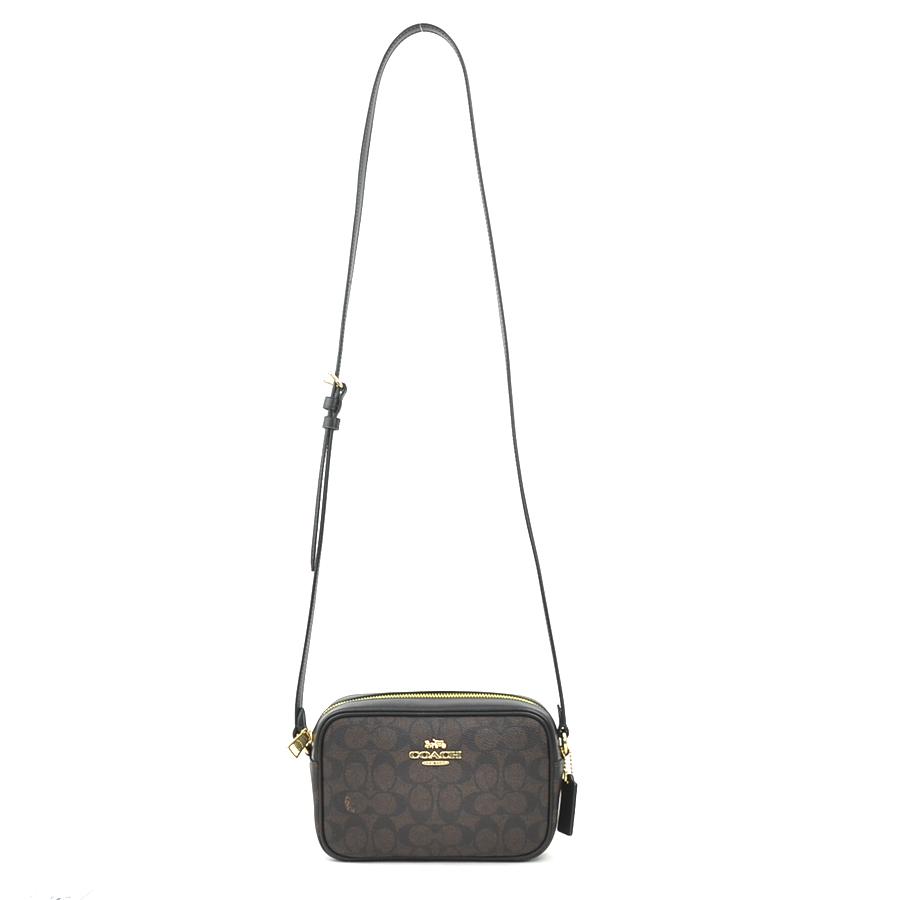 COACH（コーチ） ショルダーバッグ シグネチャー レザー ブラック
