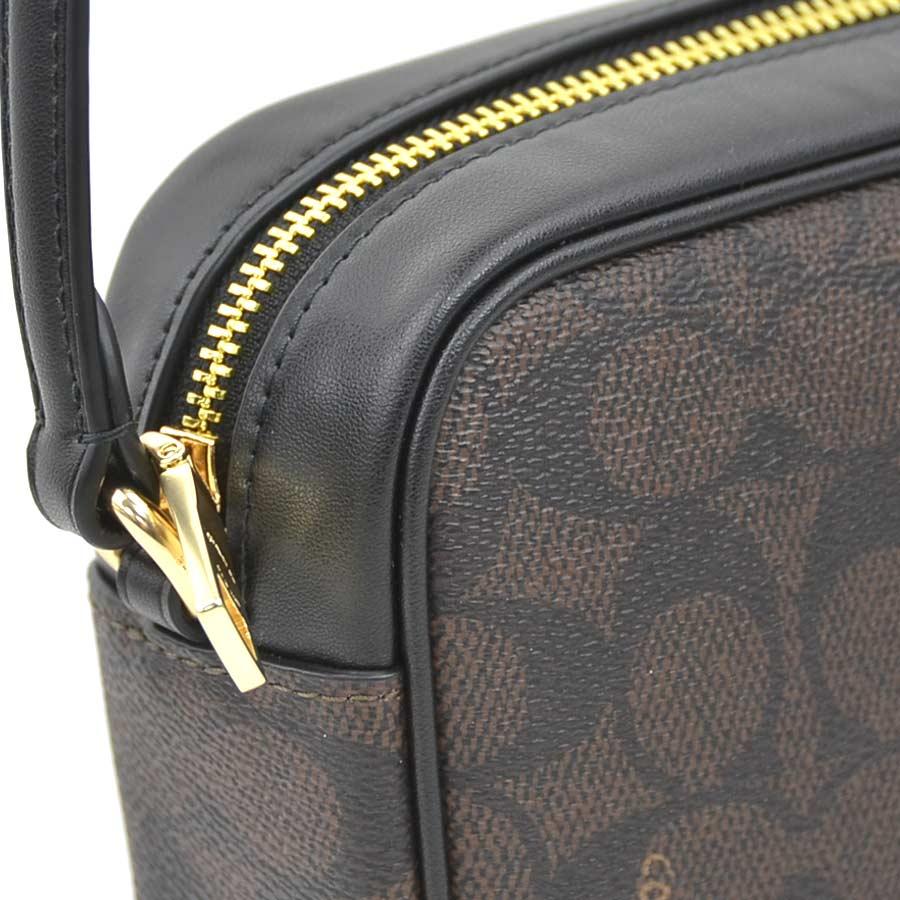 COACH（コーチ） ショルダーバッグ シグネチャー レザー ブラック