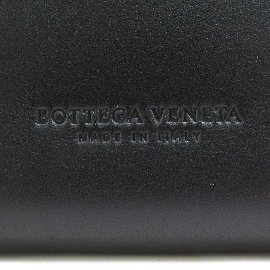 ボッテガヴェネタ BOTTEGAVENETA 二つ折り長財布 レザー ブラック