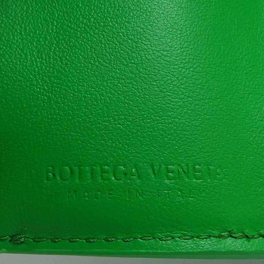 ボッテガヴェネタ BOTTEGAVENETA 三つ折り財布 レザー グリーン