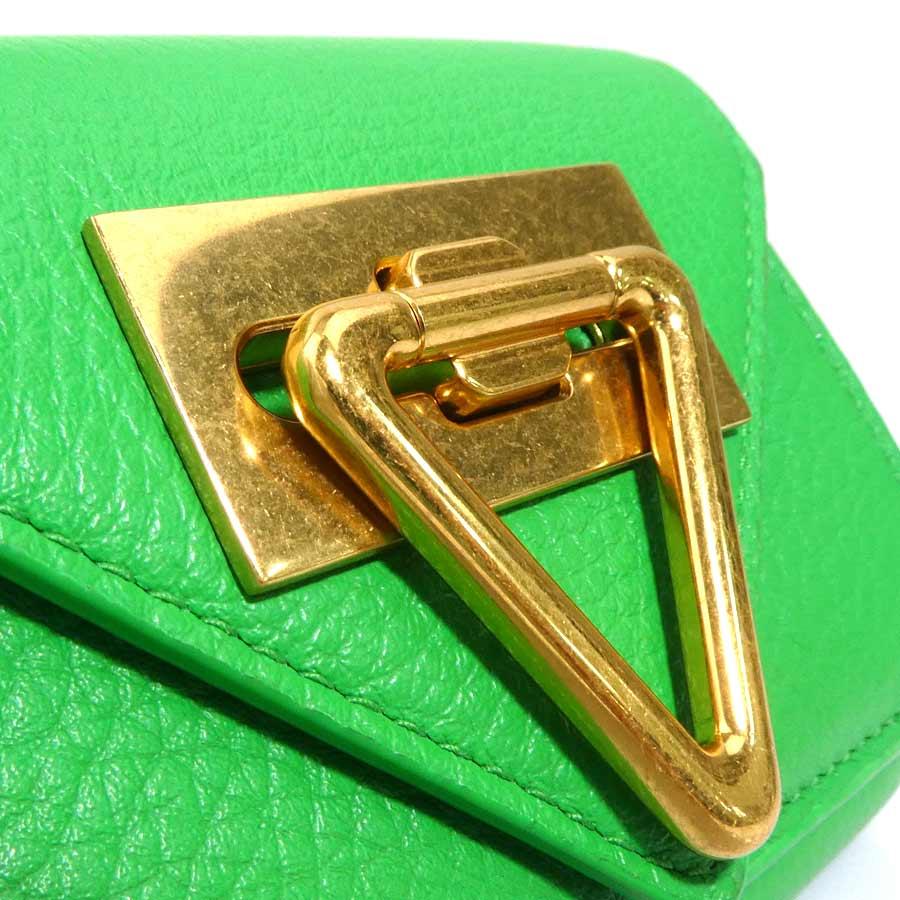 ボッテガヴェネタ BOTTEGAVENETA 三つ折り財布 レザー グリーン