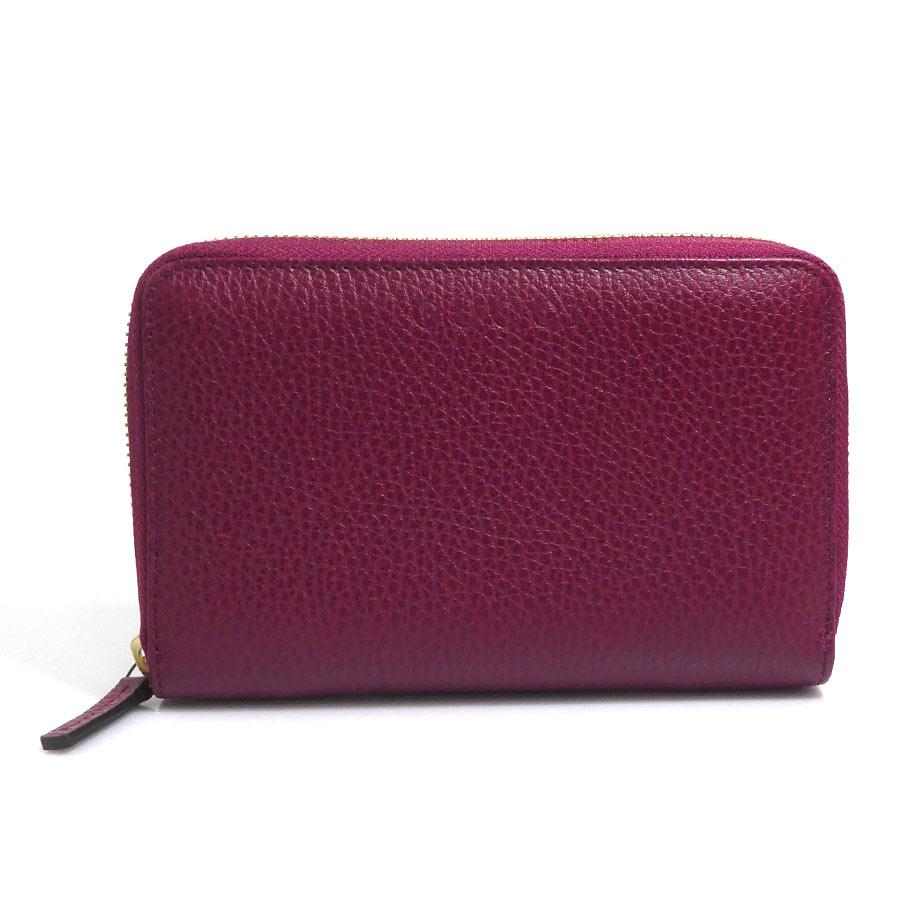 GUCCI 二つ折り財布 レッド/値段下げご遠慮ください GUCCI（グッチ） 二つ折り財布 レザー ワインレッド : ブランド