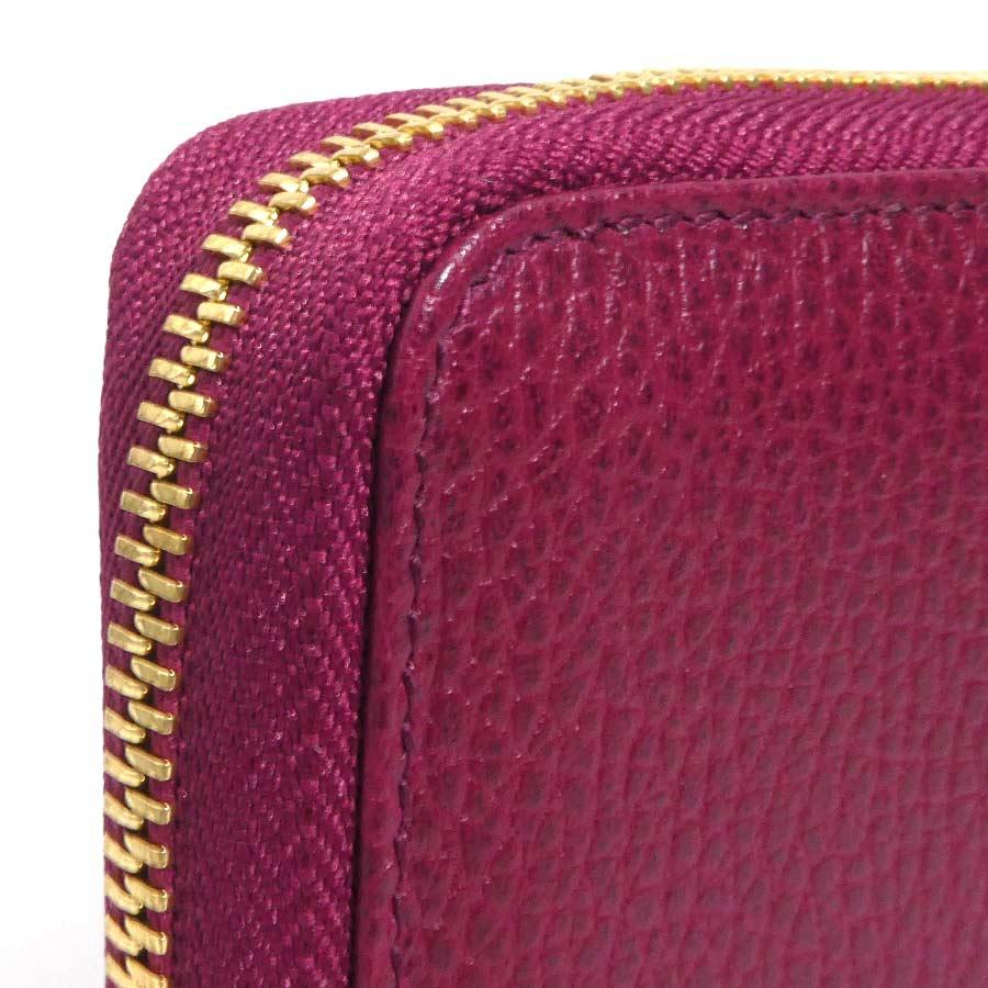 GUCCI（グッチ） 二つ折り財布 レザー ワインレッド : ブランド