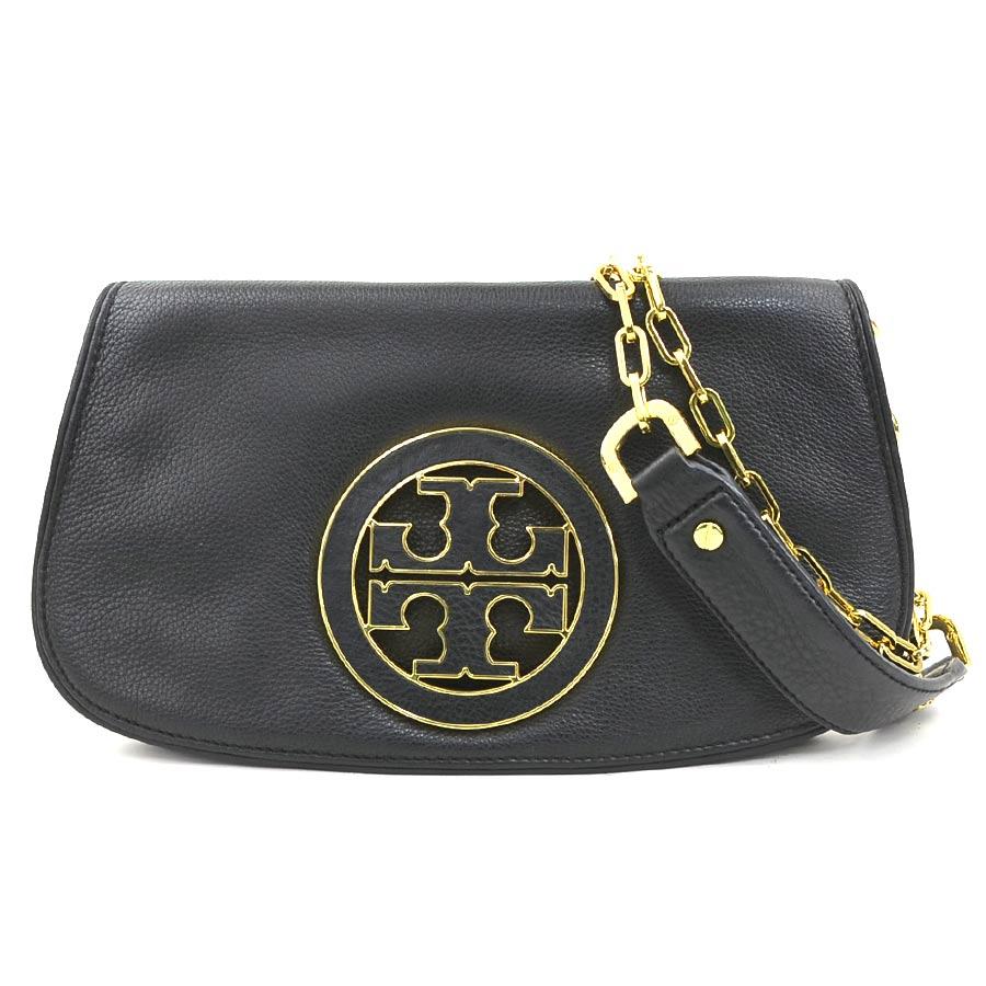 値下げ 純正 TORYBURCH トリーバーチ ショルダーバック レザー TORY BURCH（トリーバーチ） ショルダーバッグ レザー ブラック