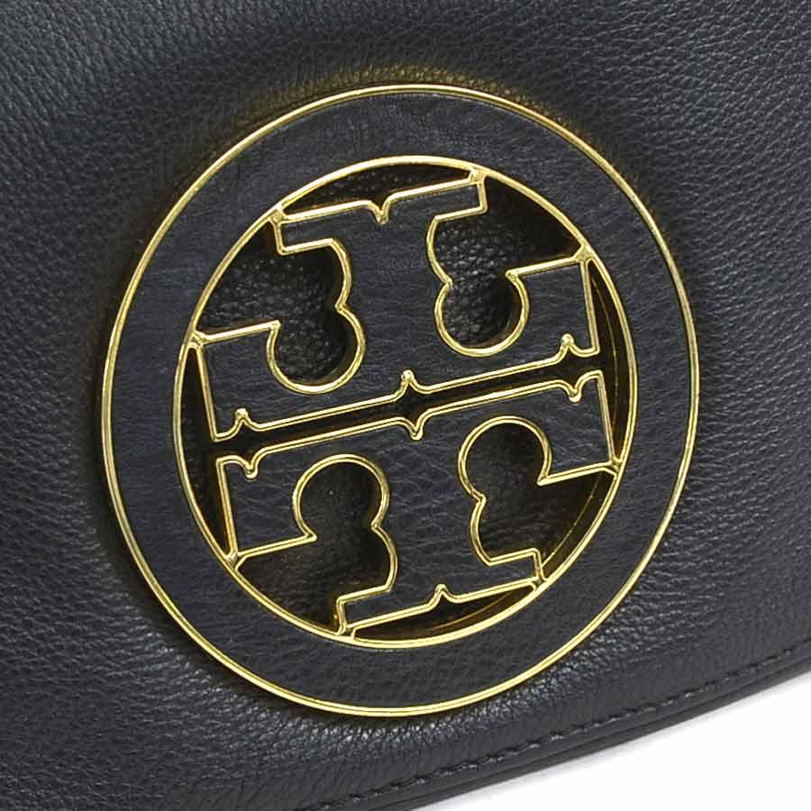 Tory Burch ロゴパターン ショルダーバッグ TORY BURCH（トリーバーチ） ショルダーバッグ レザー ブラック
