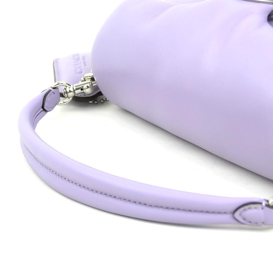 COACH（コーチ） ハンドバッグ ショルダーバッグ レザー パープル