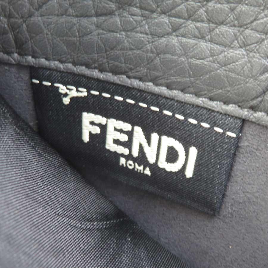 FENDI（フェンディ） ラウンドファスナー長財布 レザー グレー