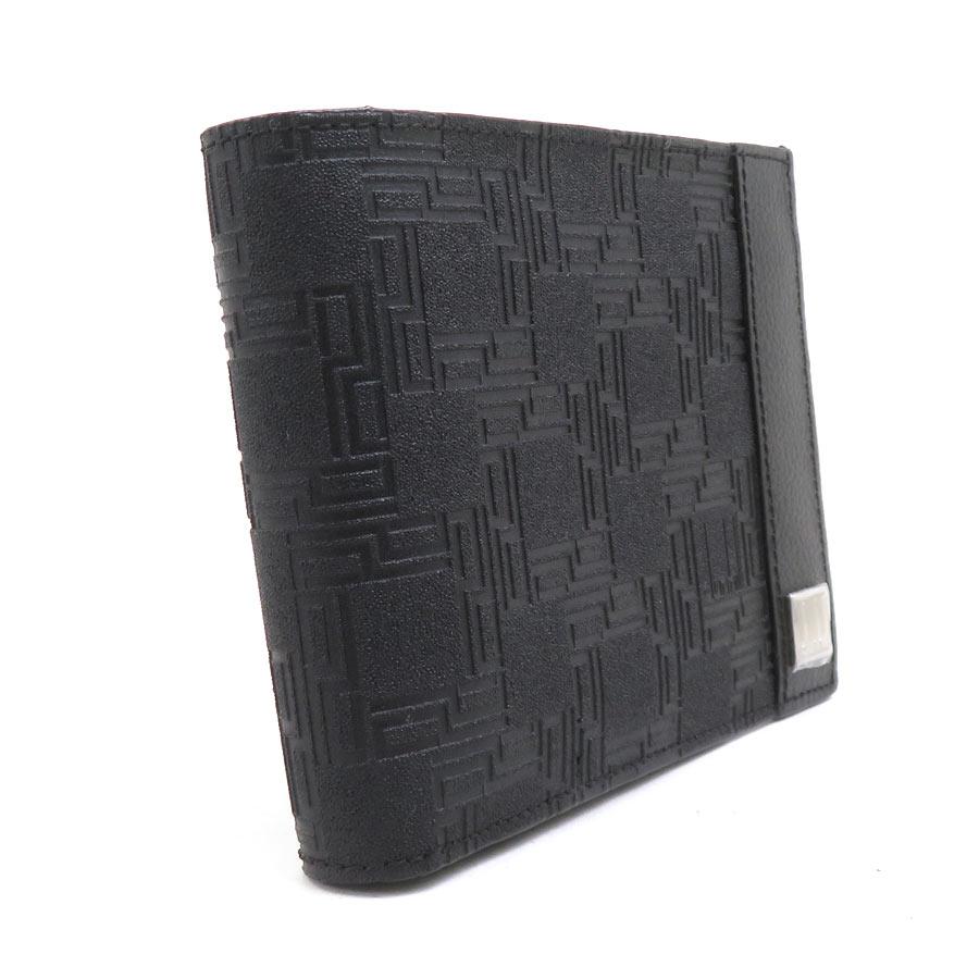 dunhill（ダンヒル） 二つ折り財布 レザー ブラック : ブランド