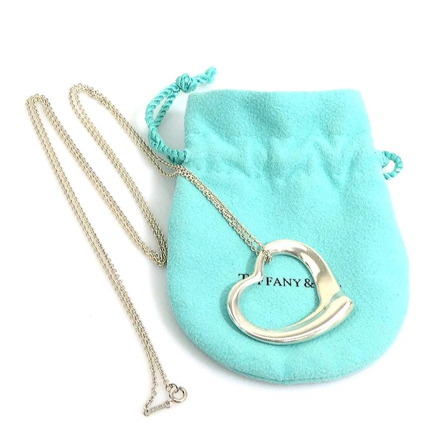 美品　ティファニー　オープンハート　ネックレス　ラージ　シルバー925 TIFFANY&Co.（ティファニー） ネックレス オープンハート ラージ
