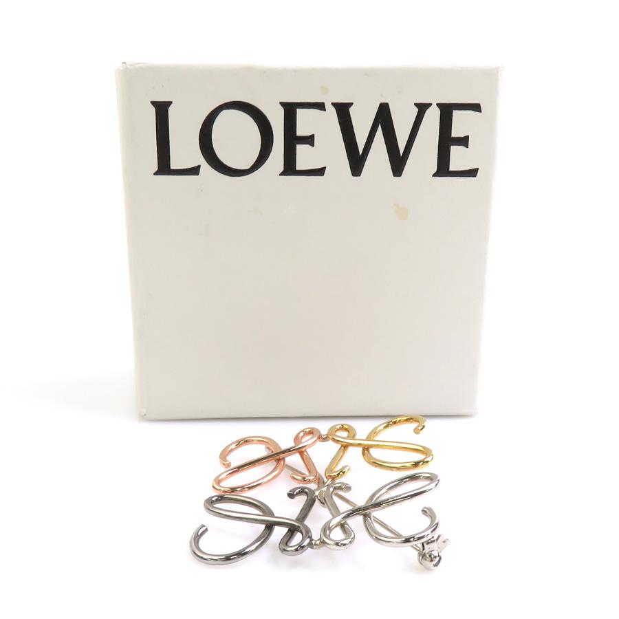 ロエベ アナグラム ブローチ マルチカラー シルバー ゴールド LOEWE（ロエベ） ブローチ アナグラム メタル マルチカラー : ブランド