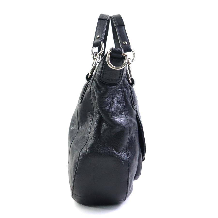 COACH（コーチ） ハンドバッグ ショルダーバッグ レザー ブラック