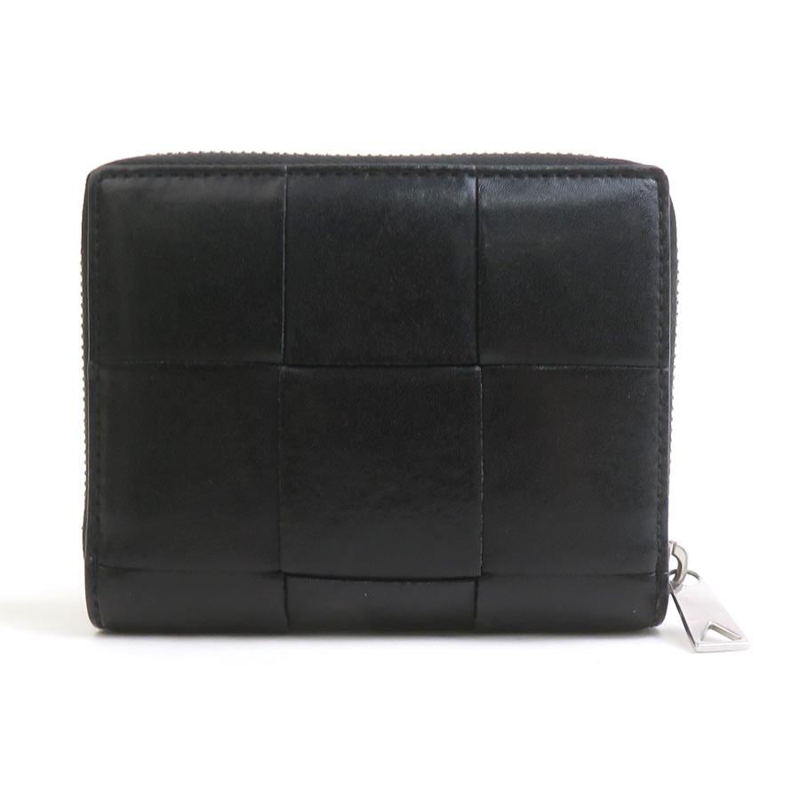 ボッテガヴェネタ BOTTEGAVENETA 二つ折り財布 レザー ブラック