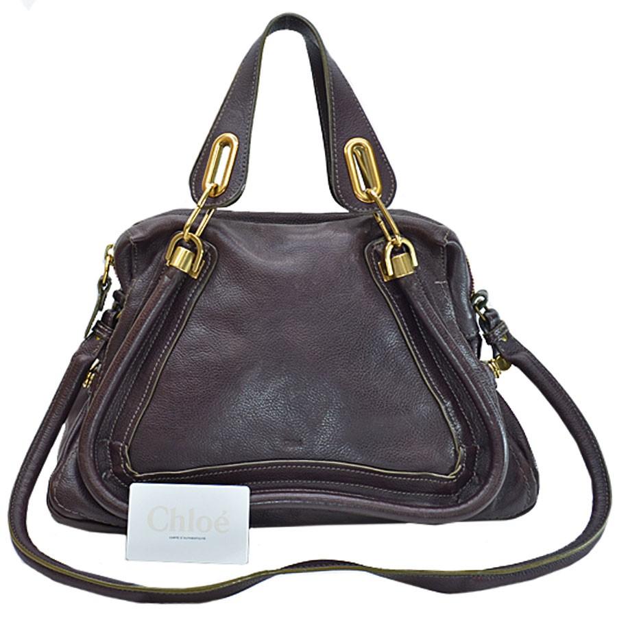 Chloe 黒レザー ハンドバッグ ゴールド金具 楽天市場】【バッグ】Chloe クロエ Cマーク ショルダーバッグ レザー