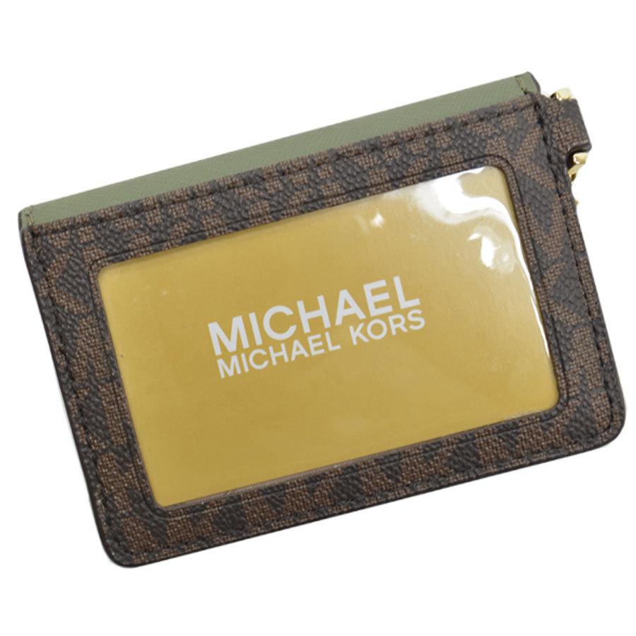 マイケルコース MICHAEL KORS コインケース レザーｘ金属素材 ダーク