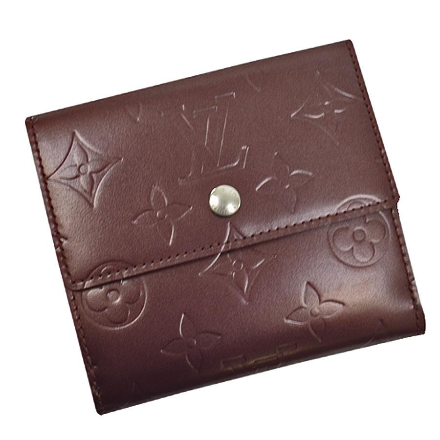 ルイ ヴィトン LOUIS VUITTON 二つ折り財布 モノグラムマット