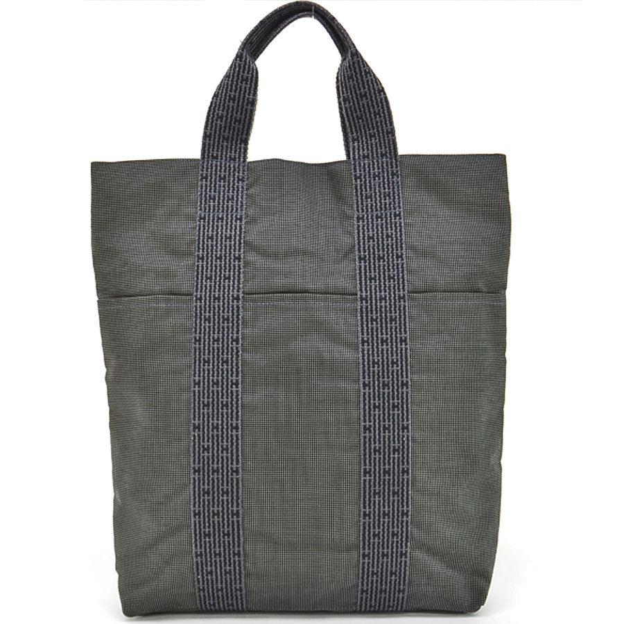 エルメス HERMES バッグ エールライン カバス キャンバス ダークグレー