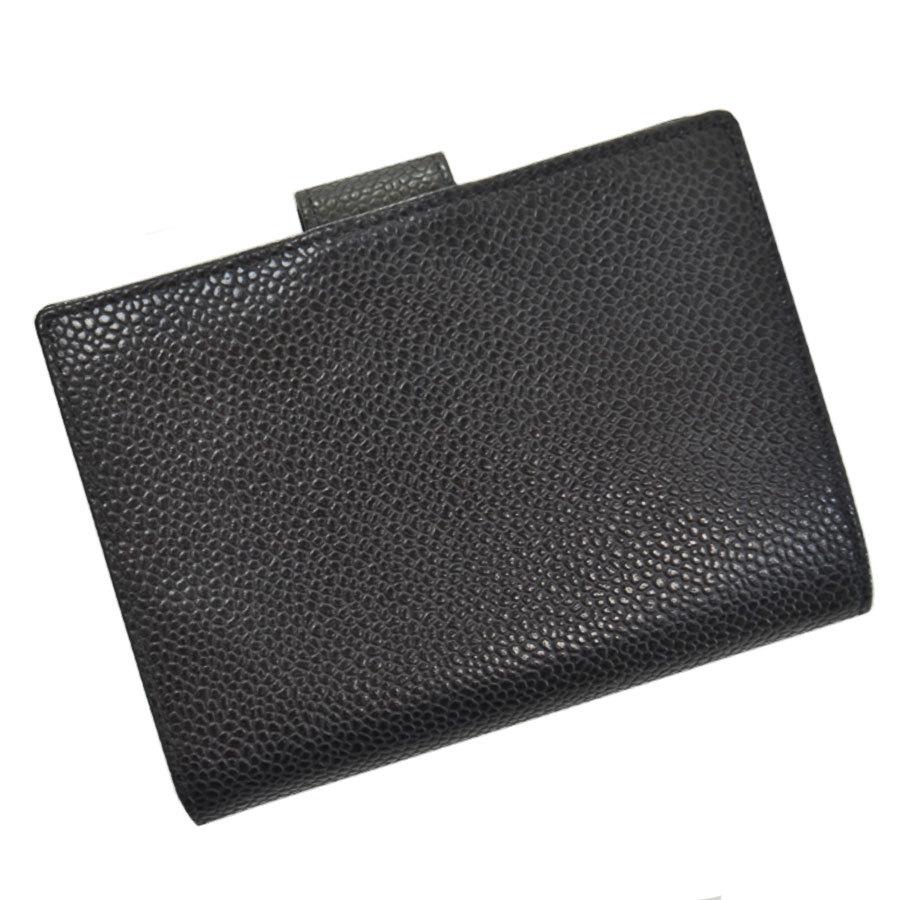 CHANEL シャネル 財布 ヴィンテージ ココマーク キャビアスキンx金属