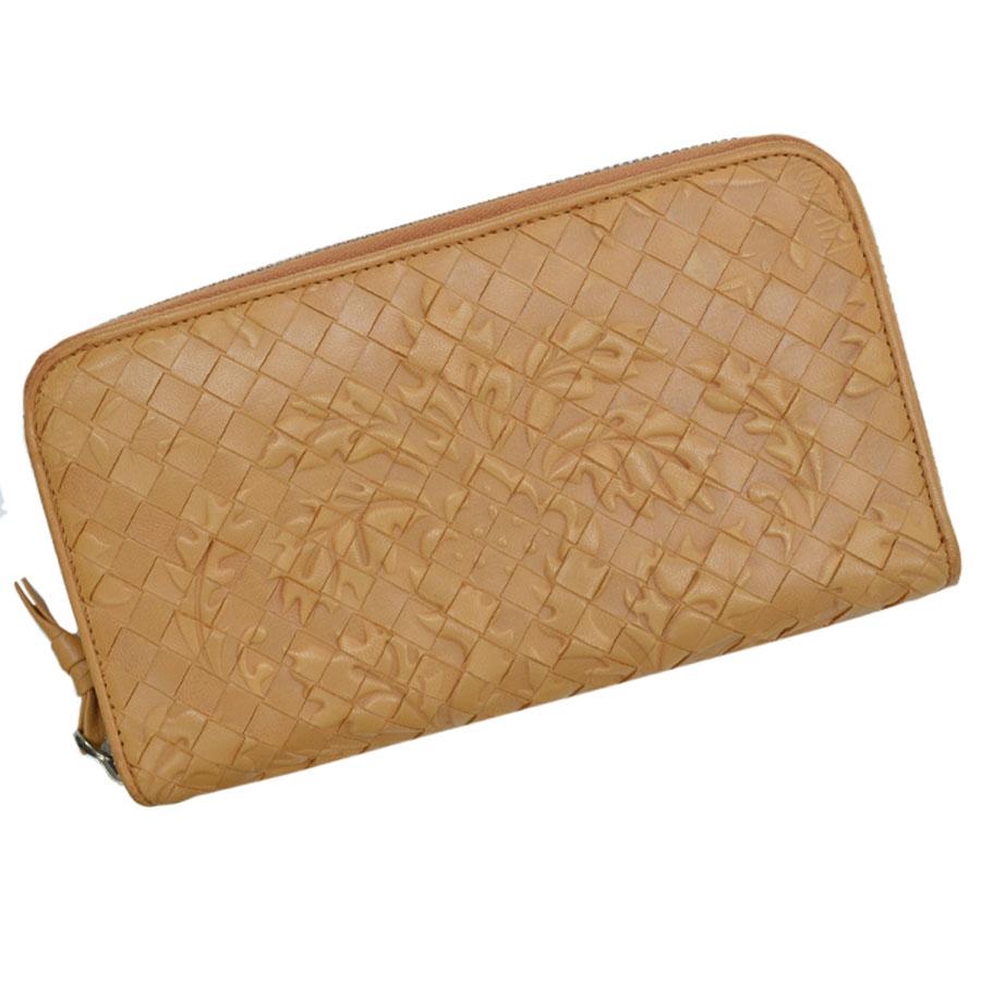 Bottega Veneta ボッテガべネタ　ブラウン イントレチャート　長財布 BOTTEGA VENETA ボッテガヴェネタ 長財布 イントレチャート