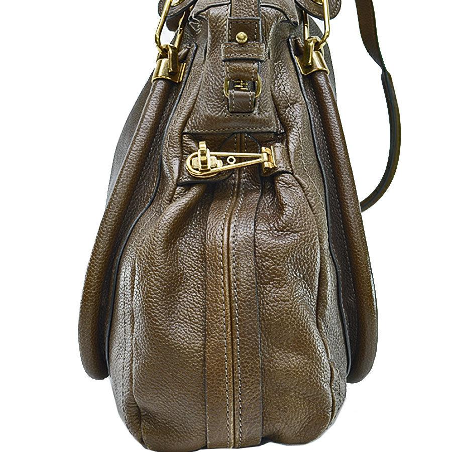 Chloe（クロエ） バッグ レザーx金属素材 ブラウンxゴールド 定番