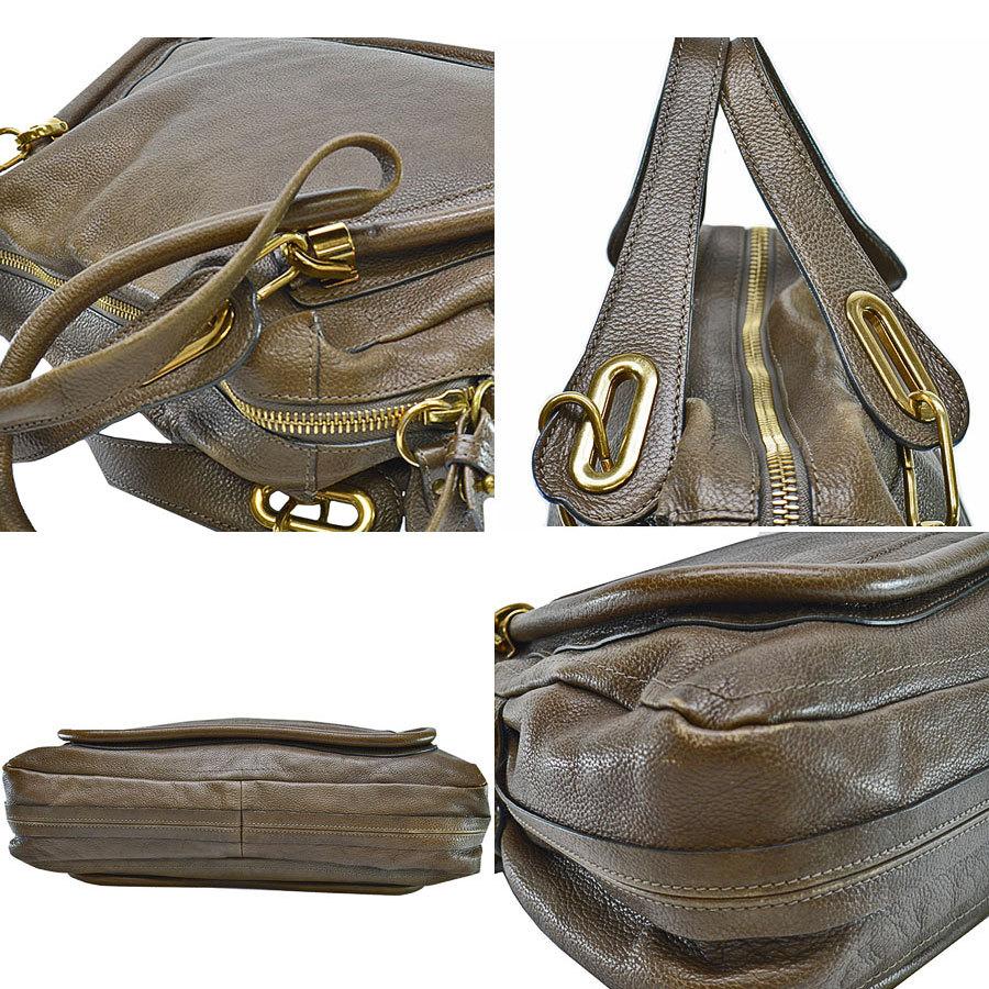 Chloe（クロエ） バッグ レザーx金属素材 ブラウンxゴールド 定番