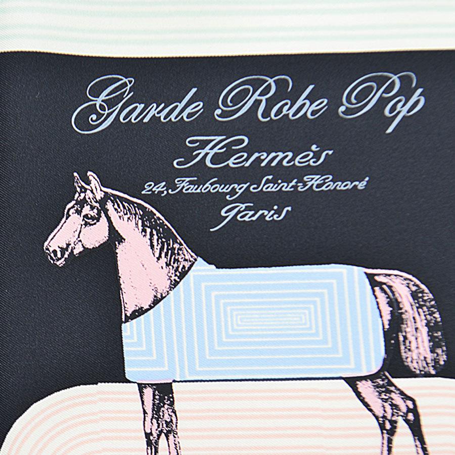 HERMES（エルメス） スカーフ カレ45 Garde Robe Pop Detail シルク100