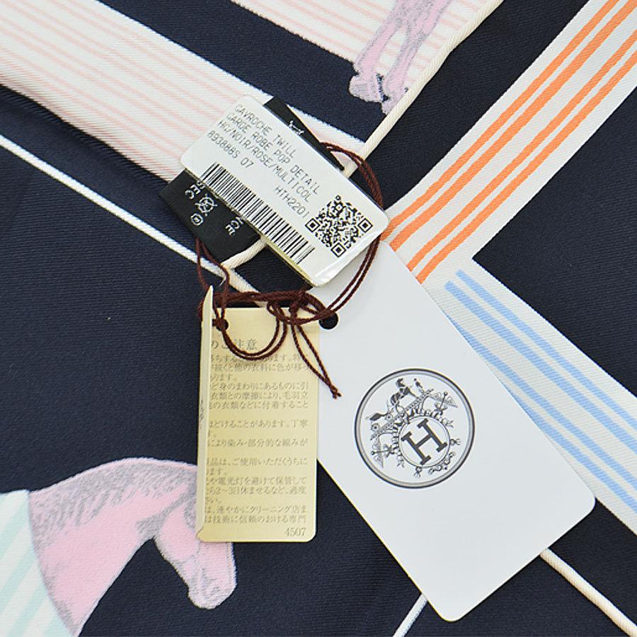 HERMES（エルメス） スカーフ カレ45 Garde Robe Pop Detail シルク100