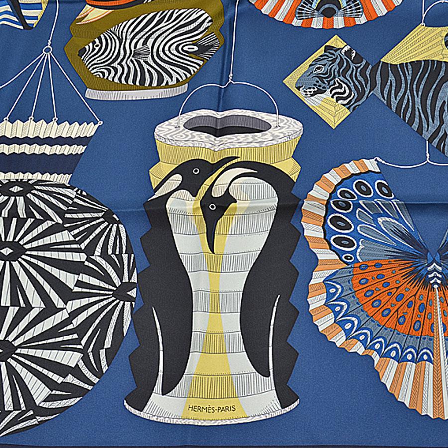 HERMES エルメス スカーフ カレ90 Lanterns Balloons et HERMES エルメス スカーフ カレ90 Lanterns Balloons et
